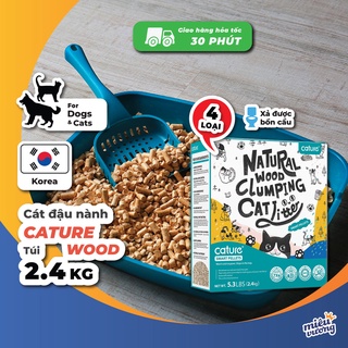 Cát gỗ vệ sinh hữu cơ Cature Wood Litter cho mèo [Túi 2.4kg]