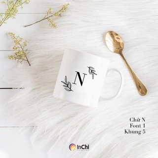 CỐC IN THEO YÊU CẦU CHỮ VÀ KHUNG HOA , CỐC QUÀ LƯU NIỆM CHẤT LƯỢNG UỐNG TRÀ CAFE 350 ML