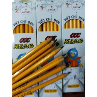 [Nowship]Combo 12 cây Bút Chì Gỗ 2B Gstar 1 Cây