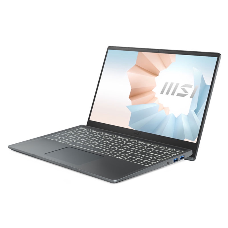 Laptop MSI Modern 14 B11MOU-1033VN ( i7-1195G7 Gen 11th/8GB DDR4/SSD 512GB PCIe/VGA Onboard/14.1 FHD IPS/Win11 Gray