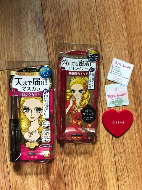 (CÓ BILL) Mascara & eyeliner Kiss me Heroine - Đen- Black | BigBuy360 - bigbuy360.vn