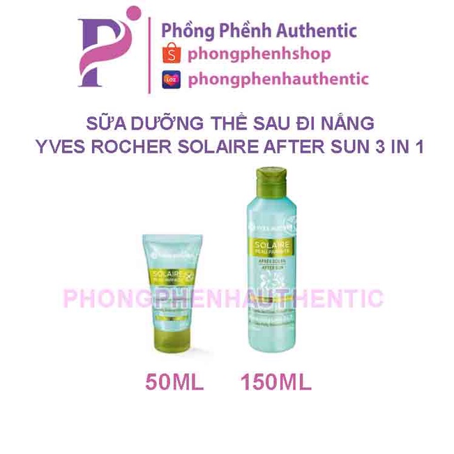 Sữa dưỡng thể sau đi nắng Yves Rocher Solaire After Sun 3 in 1 Moisturizing Lotion