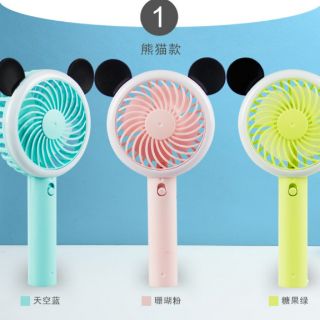 Quạt USB Mickey mini cầm tay có đèn