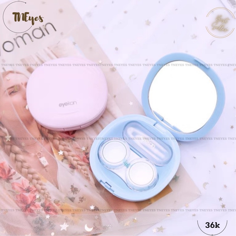 Khay Gương Lớn Đựng Lens Kính Áp Tròng Có Gương Full Dụng Cụ Đeo