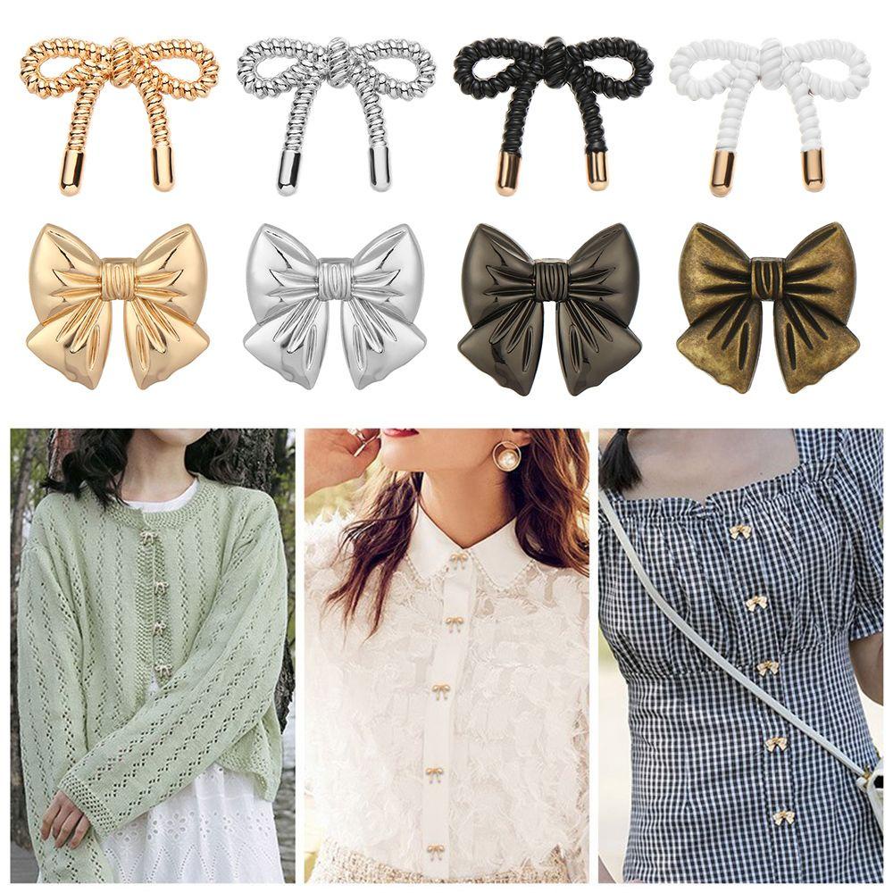 MIH Kẹp Nơ Trang Trí Áo Len Phong Cách Retro