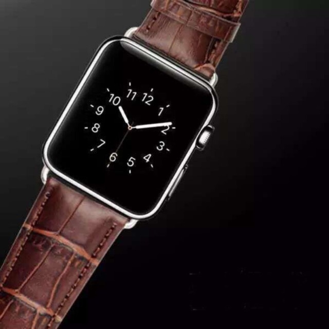 Dây Đồng Hồ Apple Watch Da Cá Sấu Polo & Racquet Club - Chính hãng Santa Barbara