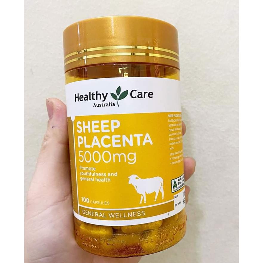 Nhau Thai Cừu Sheep Placenta 5000mg 100 Viên Úc