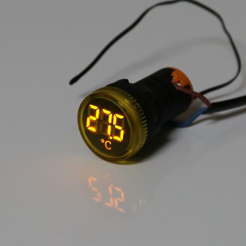 Đèn báo nhiệt kế điện tử màn hình Led 22mm Ac 50-380v