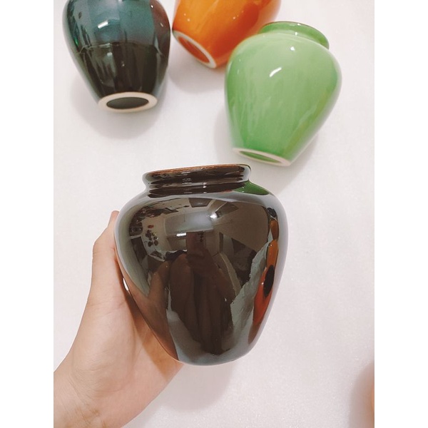 LỌ HOA  SẮC MÀU CAO 12CM SIÊU XINH CẮM HOA HOẶC DECOR NHÀ CỬA