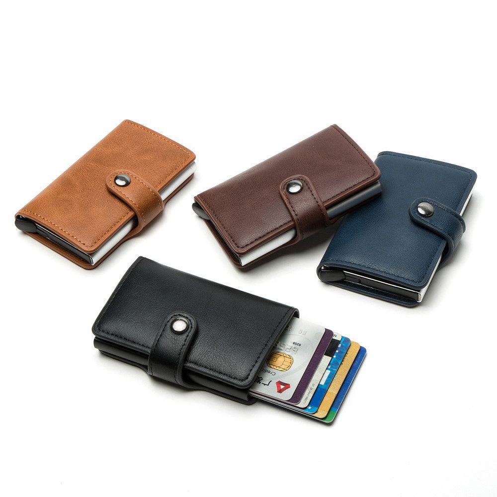UUMIR Ví Đựng Thẻ RFID Tự Động Bật Lên Phong Cách Doanh Nhân Cho Nam