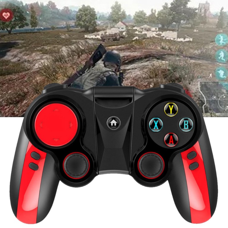 Wireless Bluetooth Gamepad Trigger with Stand Cellphone Joystick Game Controller