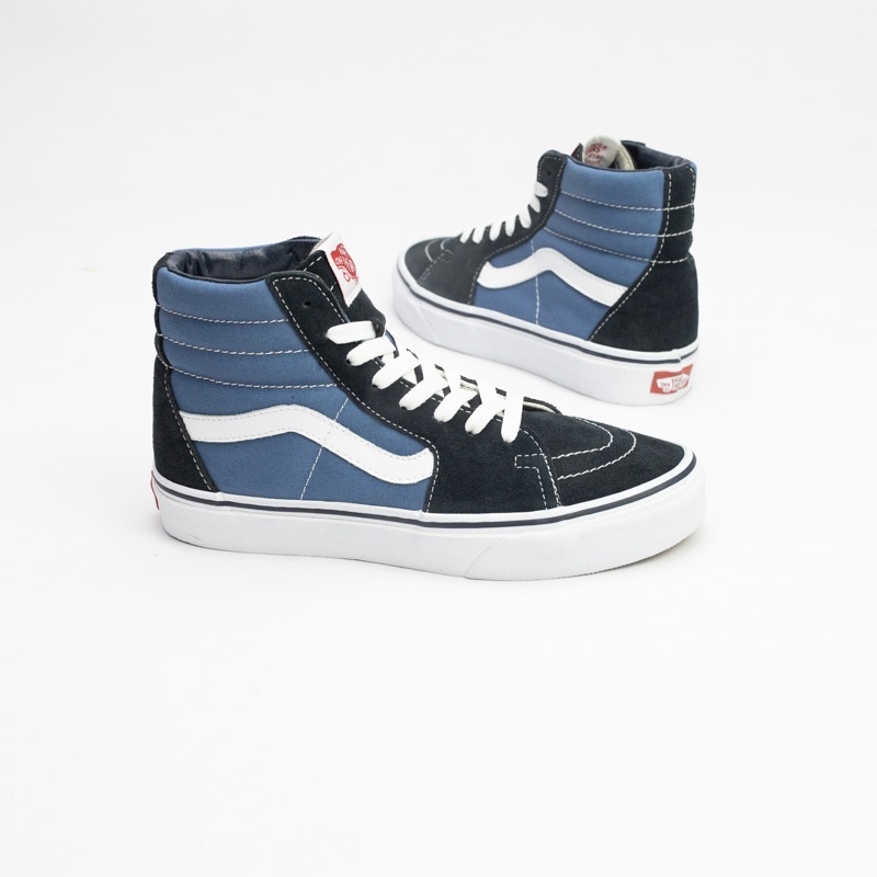 Vans cao cổ Sk8 xanh navy, giày vans old skool classic nam nữ CHÍNH HÃNG cao cấp Full box