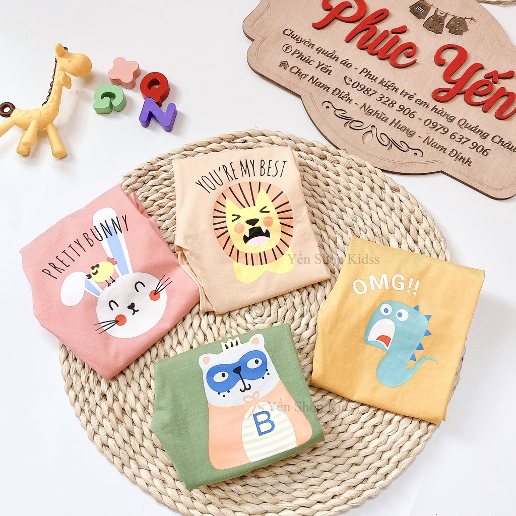 Bộ Dài Tay Minky Mom Cotton 100 % Họa Tiết Động Vật Sư Tử -Chữ Cho Bé (7-19kg) (SP001305)