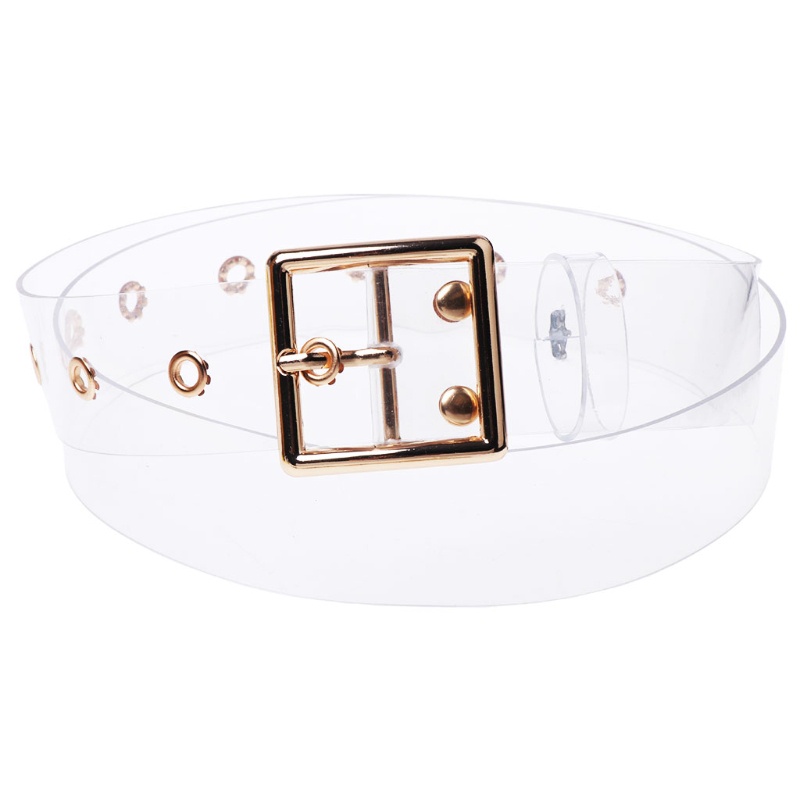 Thắt Lưng Trong Suốt Với Khóa Cài Ghim Thời Trang Cho Nữ