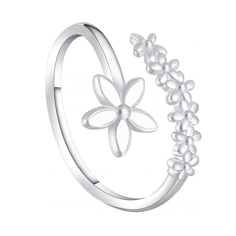 Nhẫn Đeo Tay Kim Loại Hình Hoa Nhỏ Thời Trang Cho Nữ