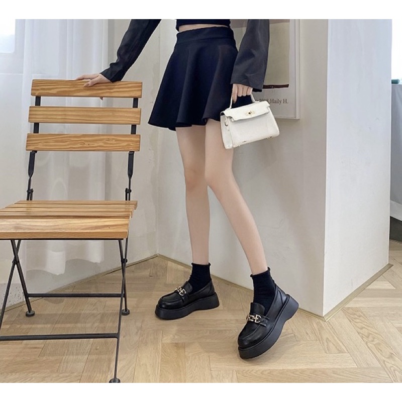 Giày oxford nữ sinh nhật bản đế cao, giày lười bản giới hạn 2022, G119