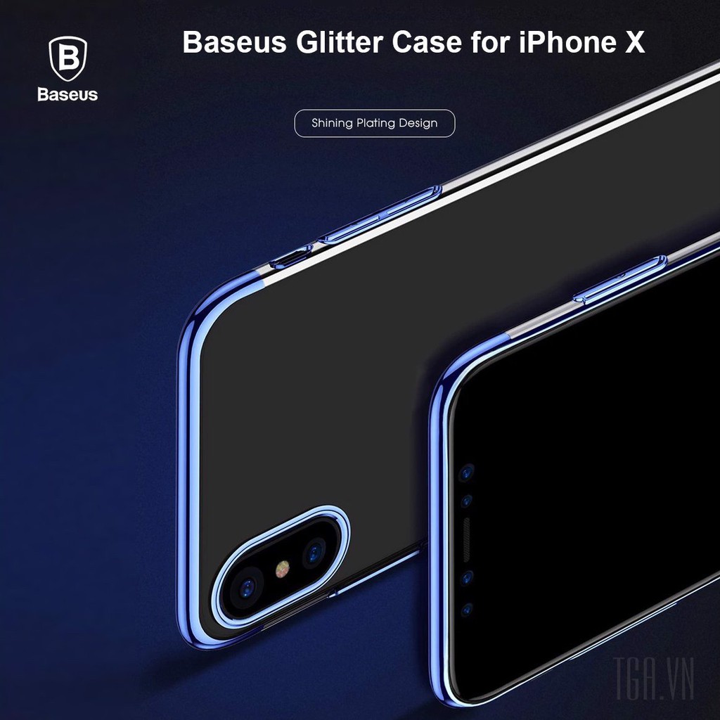 Ốp lưng iPhone X Baseus Glitter