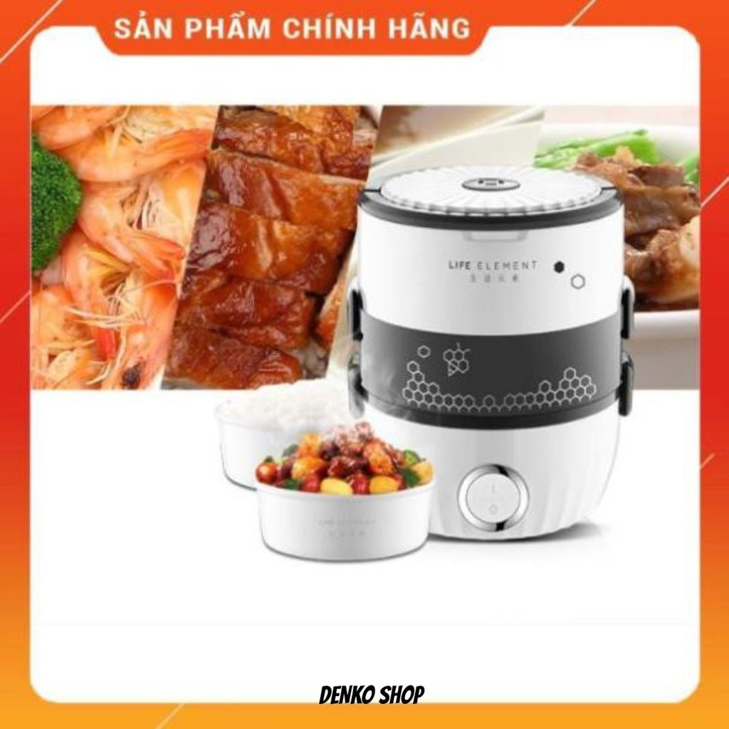 [Freeship] Hộp cơm cắm điện Life element DFH-F1505, sử dụng 2 bát gốm sứ, có bơm chân không