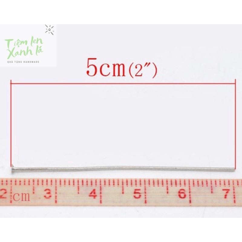 Set 50 ghim đầu phẳng dùng làm đồ trang sức DIY