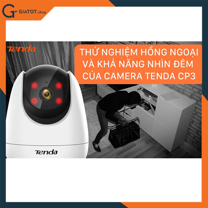 Camera wifi mini HD-720P V380, Camera IP Wifi Tenda CP3 Full HD 1080P xoay 360° chính hãng