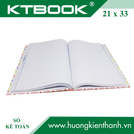 Sổ ghi chép Kế Toán bìa cứng giấy in caro cao cấp size 21 x 33 cm Khổ Lớn mã 500 trang