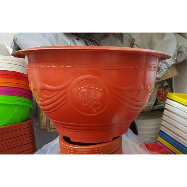 Combo 10 chậu nhựa trồng cây hoa phi 36cm cao 20cm