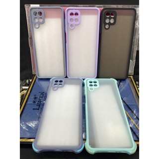 ốp lưng Samsung A12 nhám viền màu