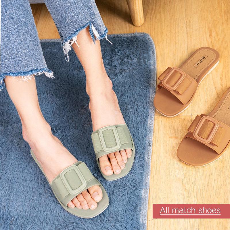 Dép nơ vuông 4 màu  chống trơn trượt