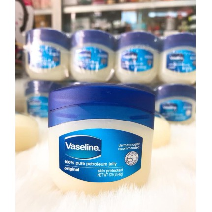 (auth) Sáp dưỡng ẩm Vaseline 100% Pure Petroleum jelly Original 49g