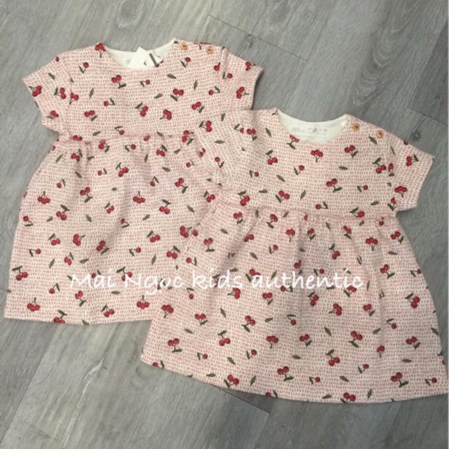 Váy cherry Zara 6-9m used