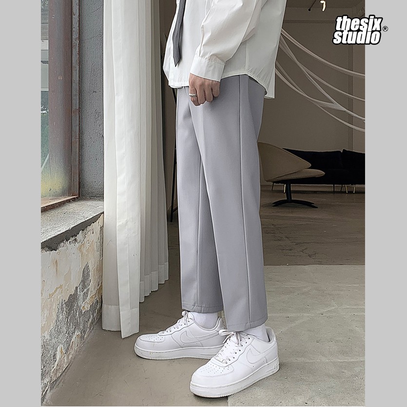 Quần tây nam ống suông, Quần âu nam baggy 9 tấc phong cách Hàn Quốc cao cấp | BigBuy360 - bigbuy360.vn