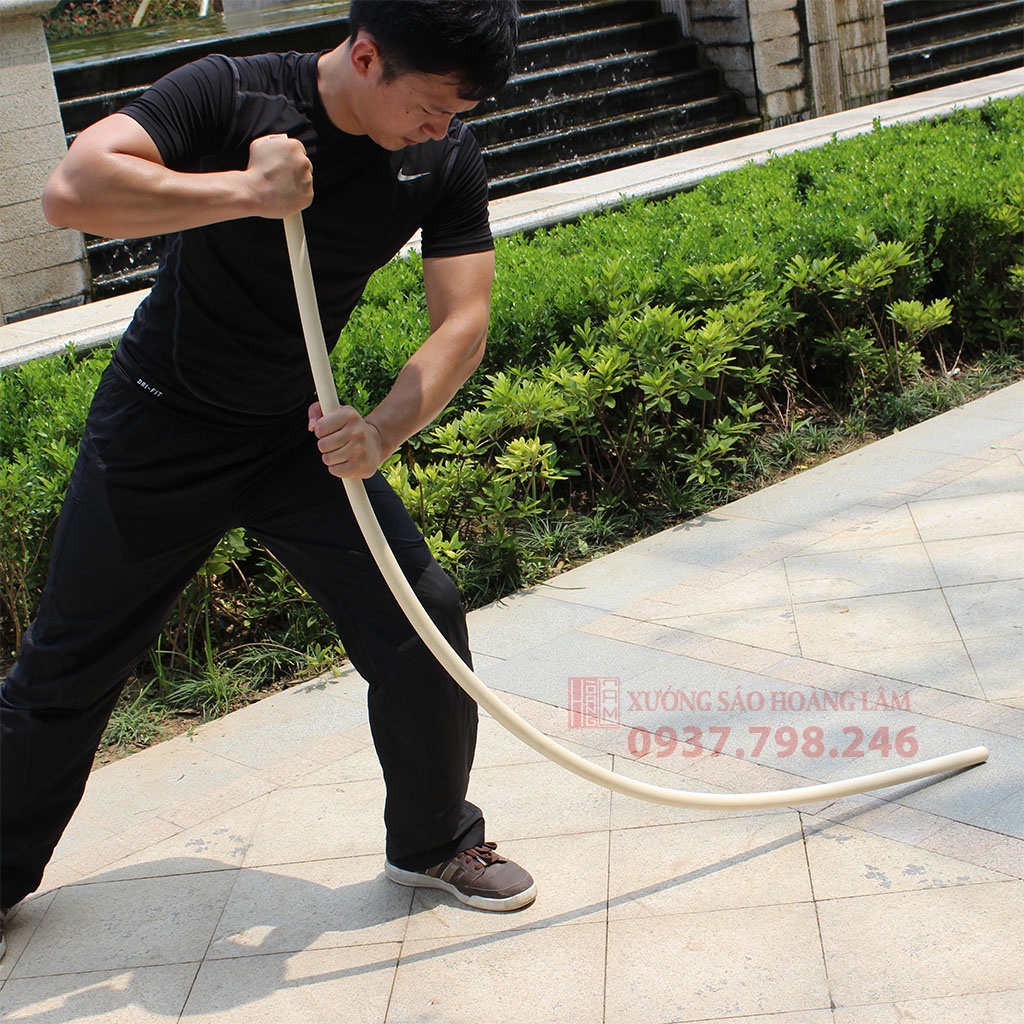Gậy tập võ, thể dục dưỡng sinh, Kungfu chuyên nghiệp Trường Côn Bạch Lạp dài 1m8 2mét Xưởng Sáo Hoàng Lâm