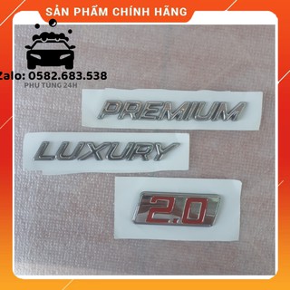 Logo chữ Premium và chữ Luxury hàng [Xịn] ♦ Chính Hãng♦ Hàn Quốc crom sang chảnh.