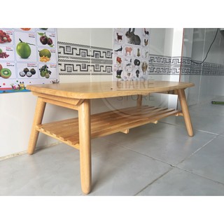 Bàn trà 2 tầng 75x45x27cm
