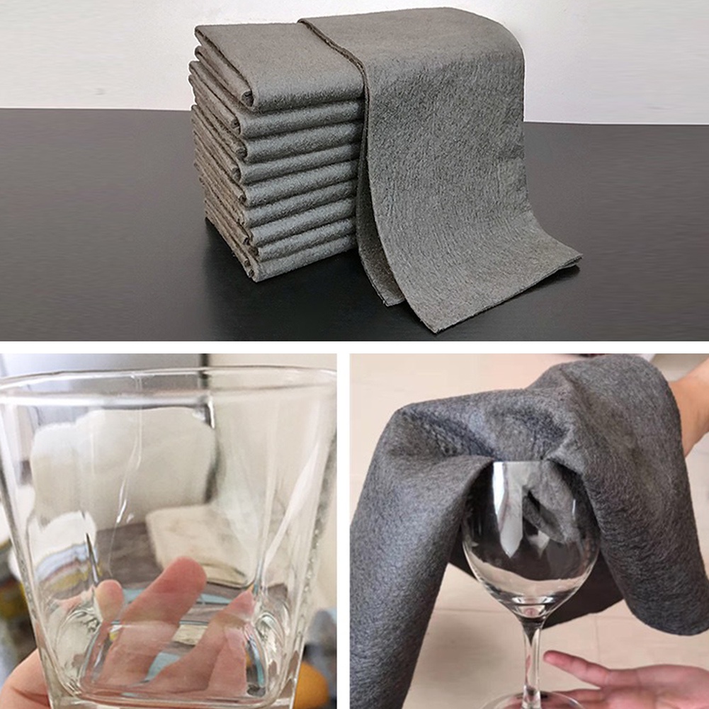 Khăn Lau Cửa Kính Bằng Da Cừu Nhân Tạo Siêu Thấm Hút Không Gây Hại Tiện Dụng