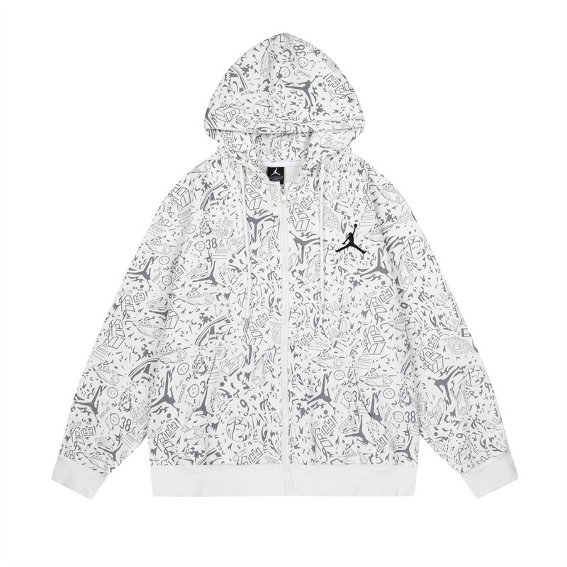 Hàng Bán Chạy AJ Áo Hoodie Cotton Nỉ Tay Dài In Hình Quá Khổ Plus Size Cho Nam Và Nữ