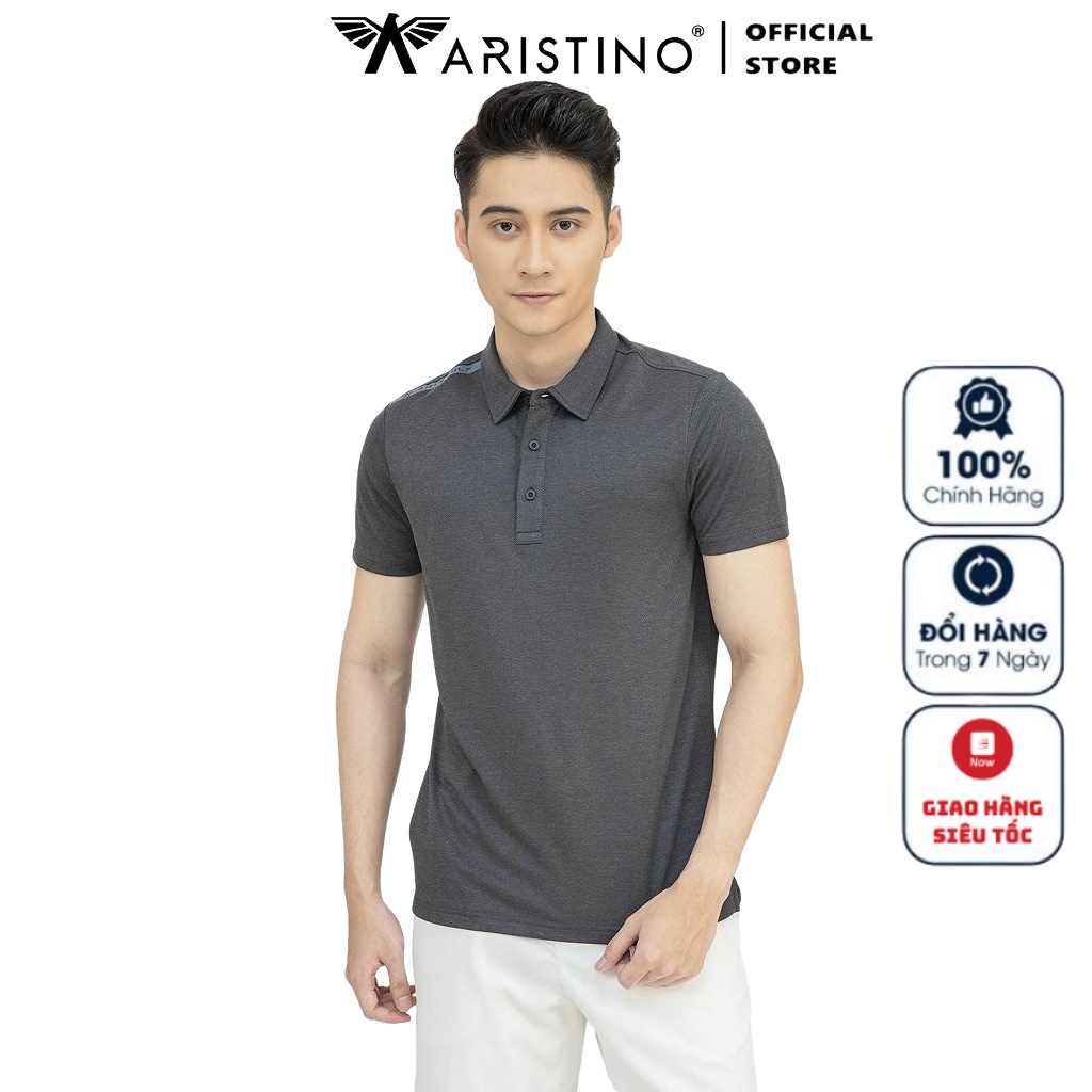 Áo Thun Nam Có Cổ Aristino APSG11S1 Polo Nam Ngắn Tay Trơn Màu Vải Polyester Cao Cấp Chất Lượng Dáng Golf Fit Thể Thao