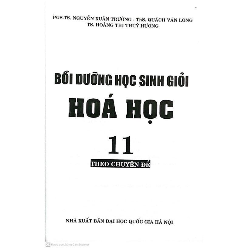 Sách - Bồi Dưỡng Học Sinh Giỏi Hóa Học 11 Theo Chuyên Đề