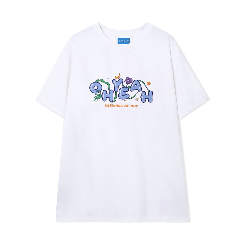 Áo thun tay lỡ OHYEAH phông Unisex nam nữ Premium Cotton oversize form rộng SLEEPOY