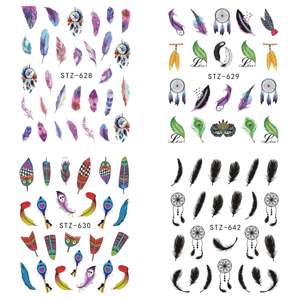 [Hàng mới về] Miếng hình dán trang trí móng tay họa tiết xinh xắn đẹp mắt