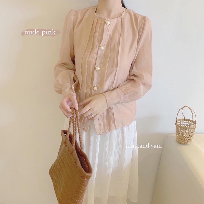 Moony Top 3 màu & Chân váy voan xếp ly