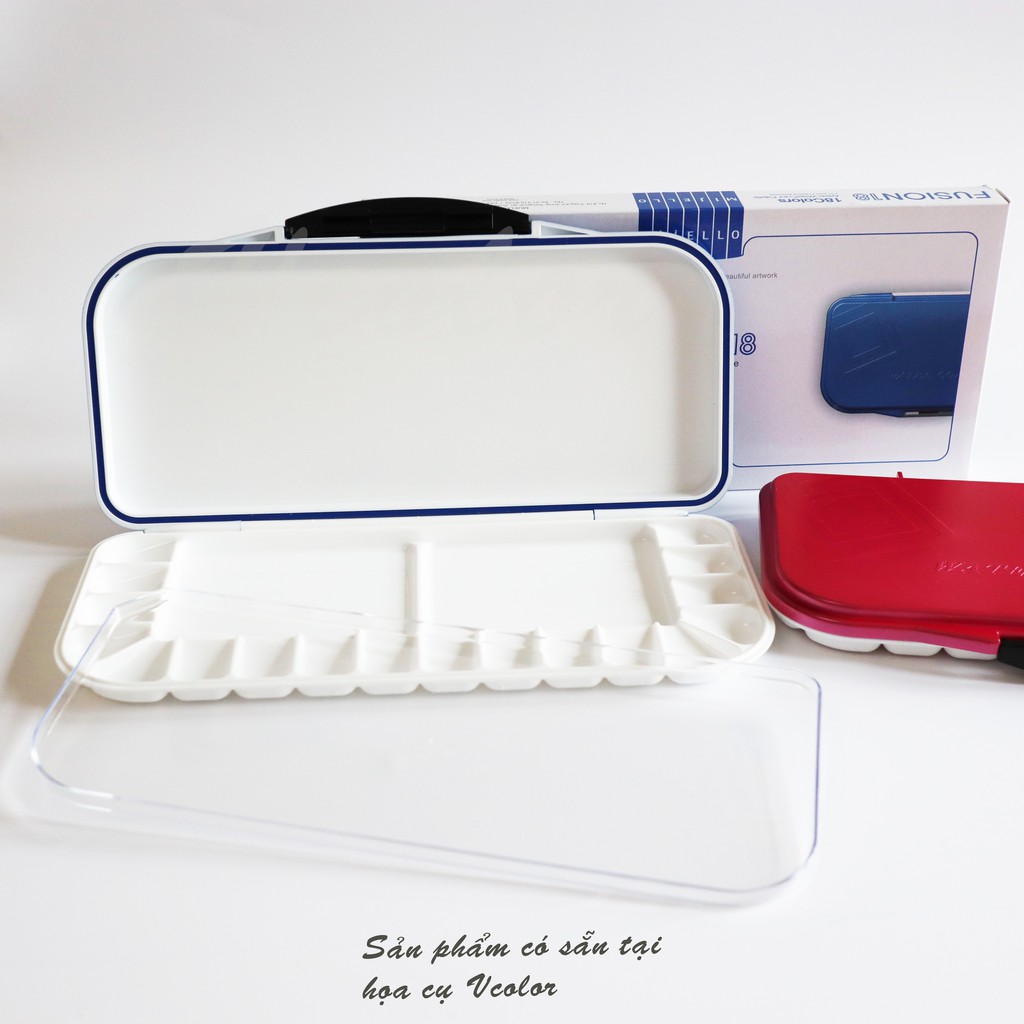 Palette khay màu nước Mijello 18 ô màu - Pallete Mijello Fusion 18 - Khay màu Mijello