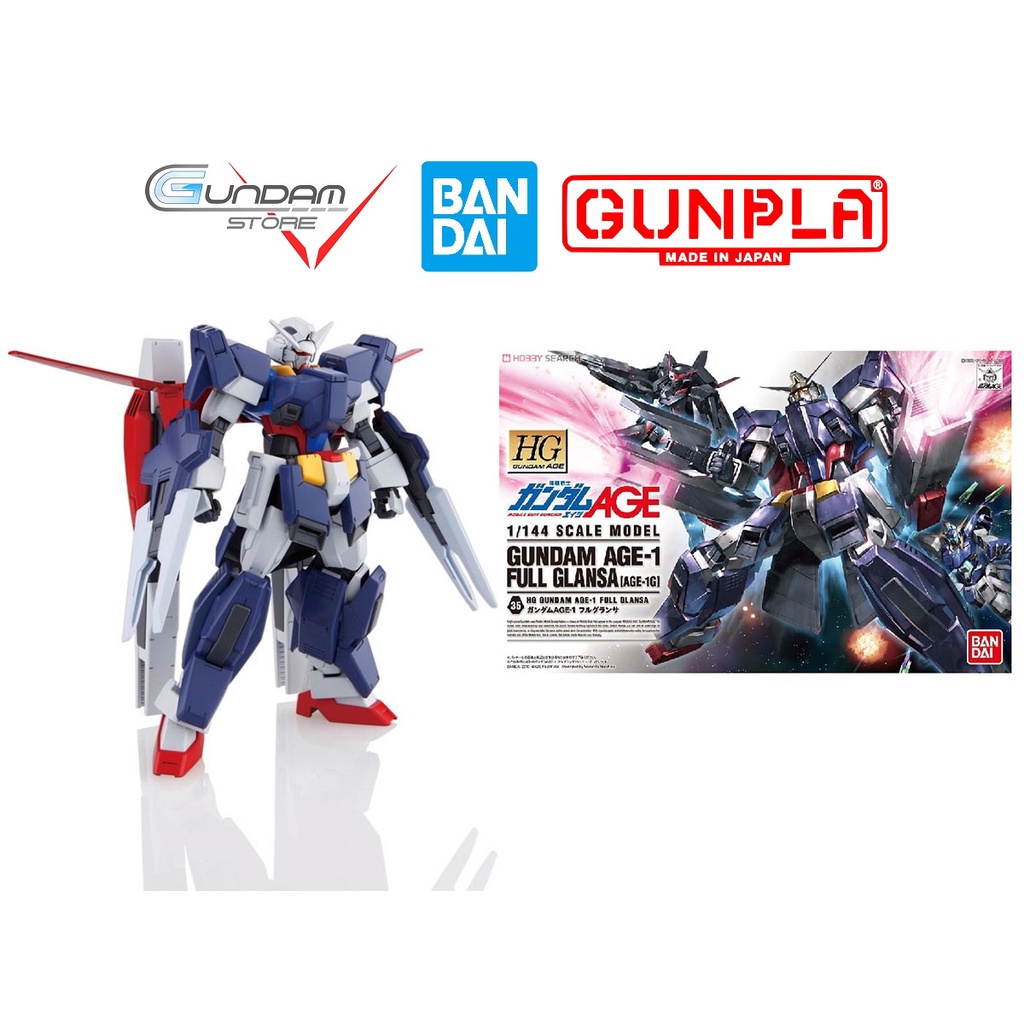 Mô Hình Gundam Hg AGE 1 FULL GLANSA 1/144 HGAGE Bandai Đồ Chơi Lắp Ráp Anime Nhật