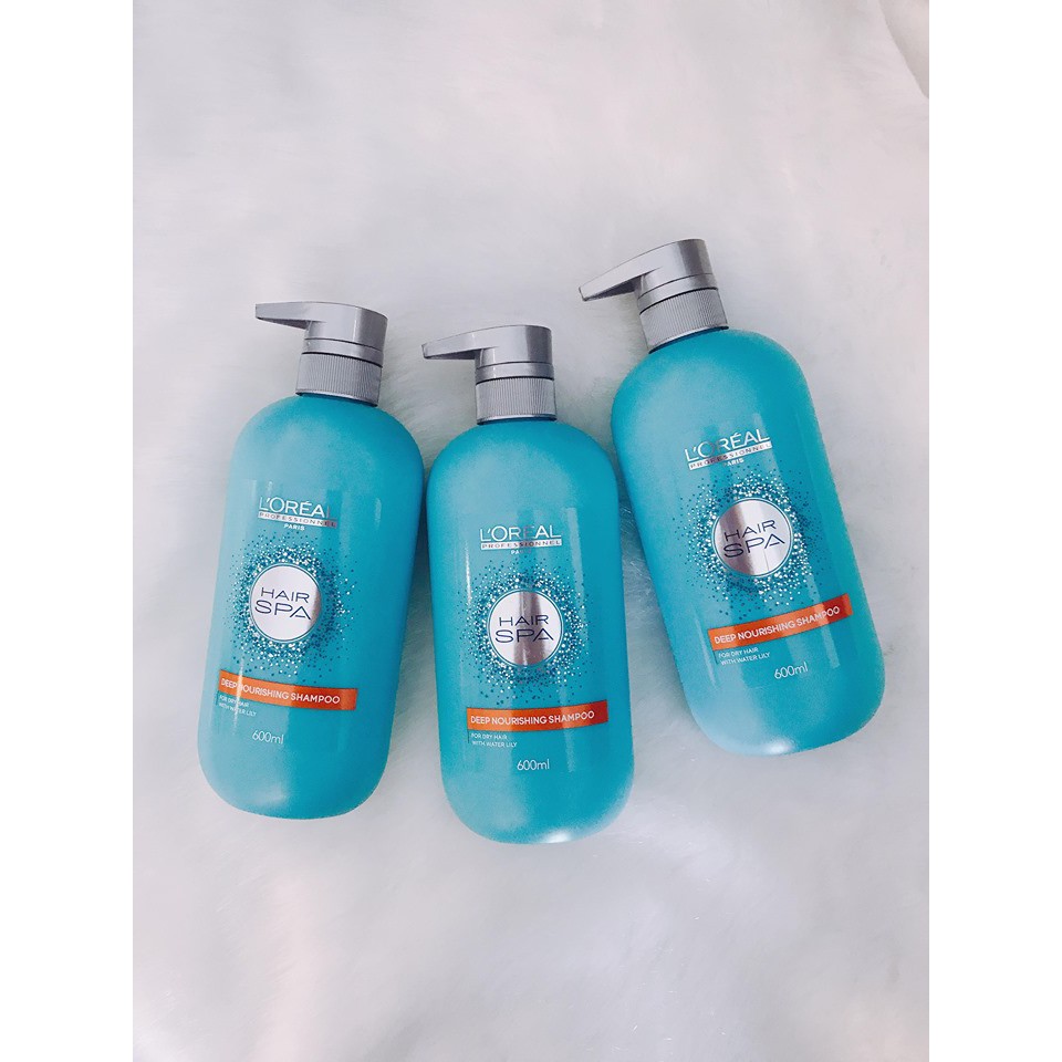 Chính Hãng - Dầu Gội Suôn Mượt L'oreal Hair Spa Deep Nourishing Shampoo 600ml