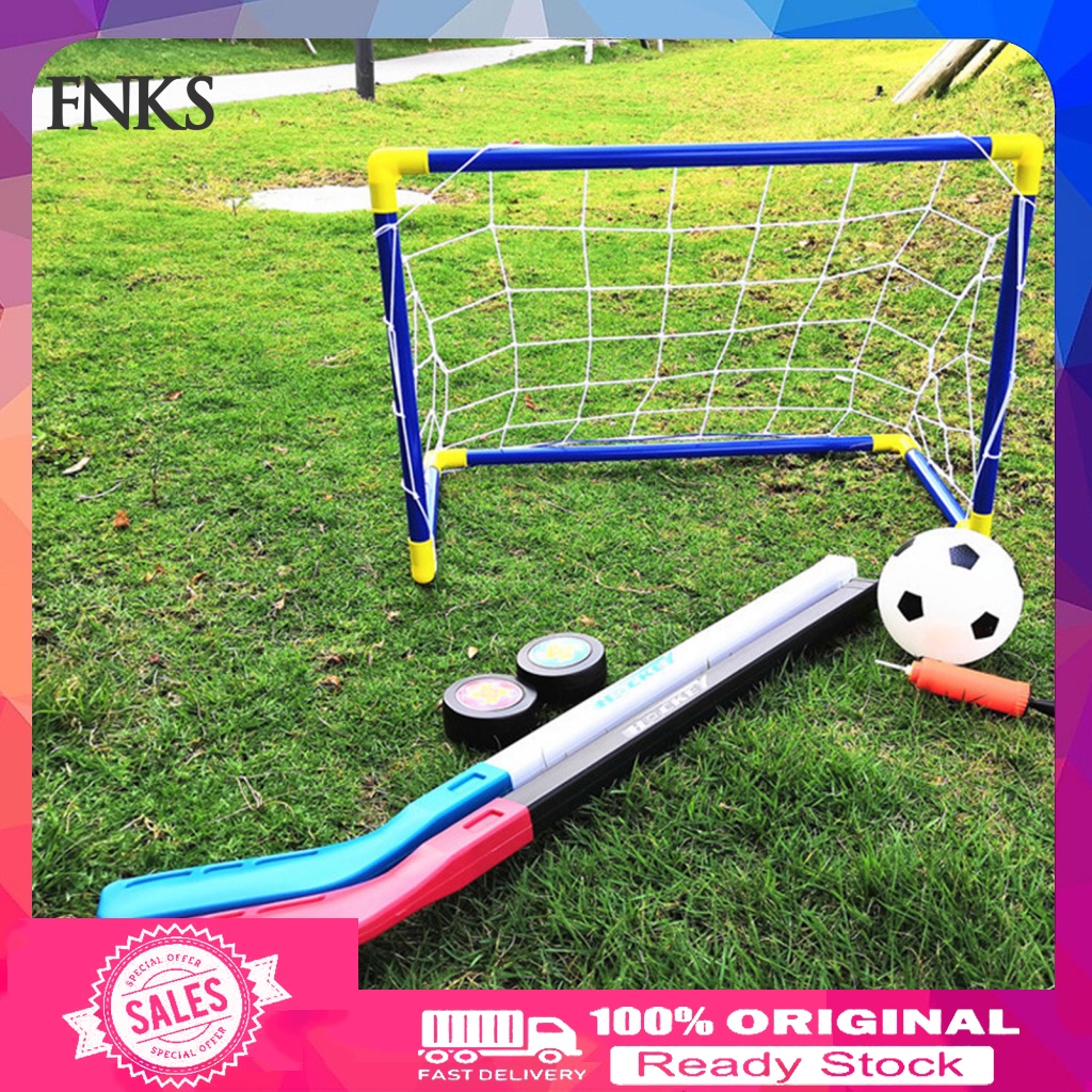 Bộ Đồ Chơi Đá Bóng Hockey Goal Hai Mặt Vui Nhộn Cho Hoạt Động Ngoài Trời