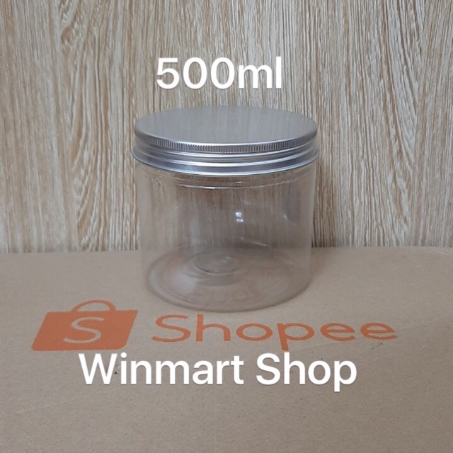 Hũ nhựa nắp nhôm 500ml