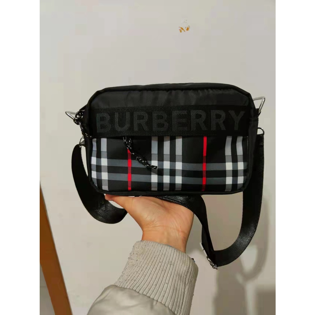 BURBERRY Túi Da Đeo Chéo Phong Cách Thể Thao Sang Trọng Dành Cho Nữ