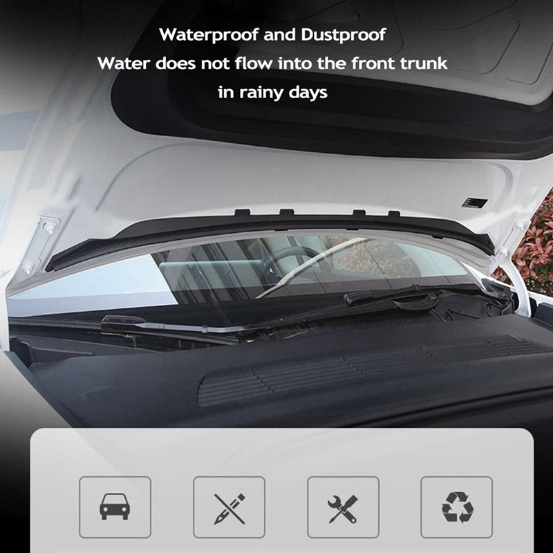 Nắp khung trước ô tô Dải nước cho Tesla Model Y 2021-2022 Phụ kiện sửa đổi nắp bảo vệ đầu vào khí