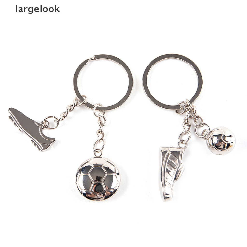 Móc Khóa Kim Loại Mạ Vàng Hình Quả Bóng Đá Và Bóng Đá Nhiều Màu Sắc ♨Nóng Bỏng