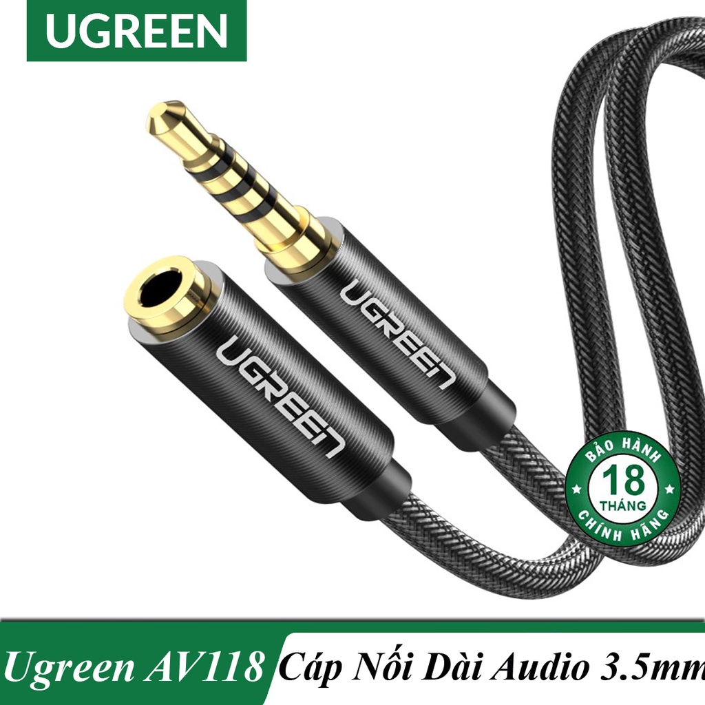 Cáp Audio 3.5mm Nối Dài Âm Thanh Hi-Fi Cao Cấp UGREEN AV118